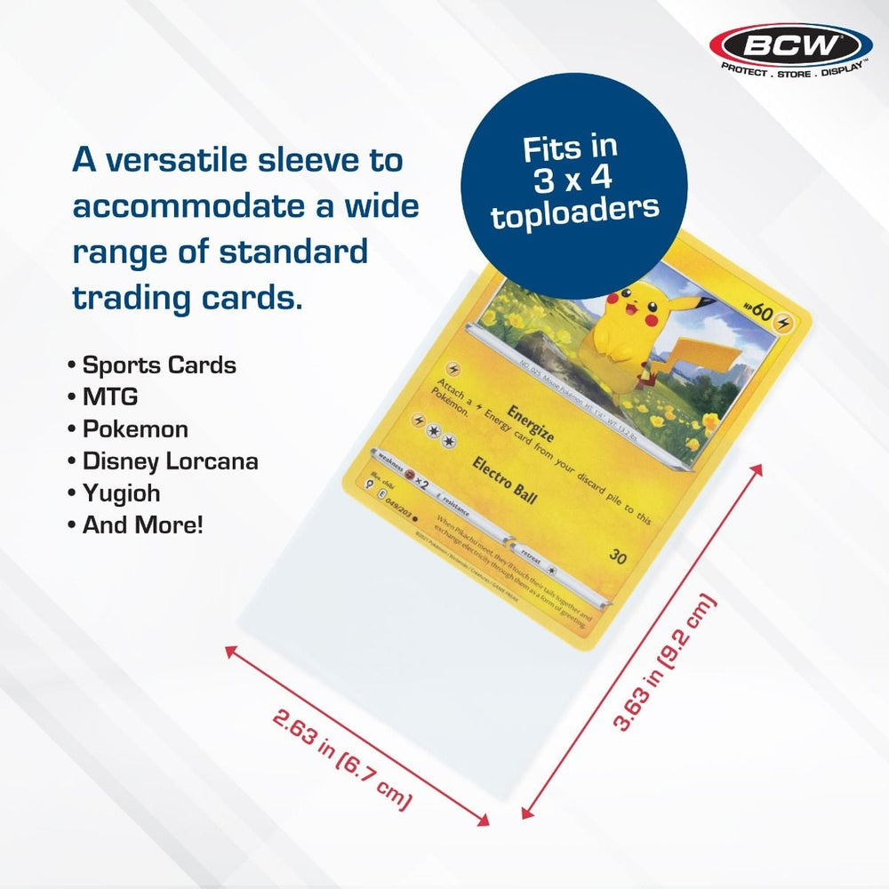 BCW: Card Sleeves - 2 5/8" x 3 5/8" (500 Each/Pack)