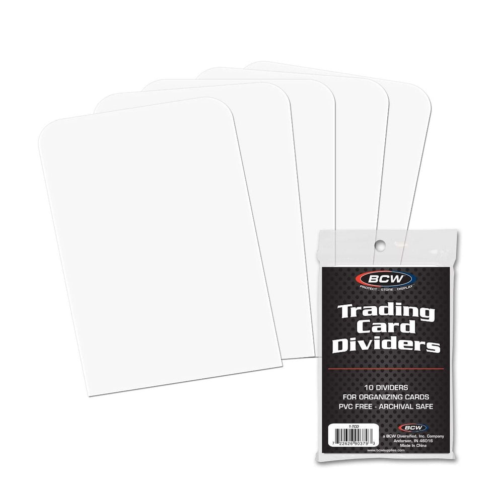 BCW: Trading Card Dividers (10 Each/Pack - 100 Packs/Case)