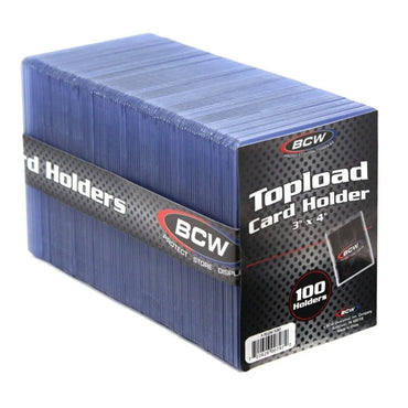 BCW: Toploader Holder - 3 X 4 (100 Each/Pack)