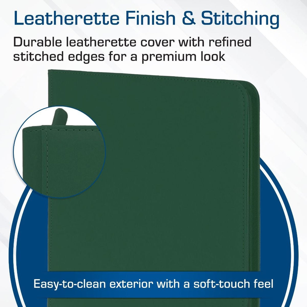 BCW: Zipper Folio 12-Pocket - LX - Green