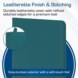 BCW: Zipper Folio 12-Pocket - LX - Teal