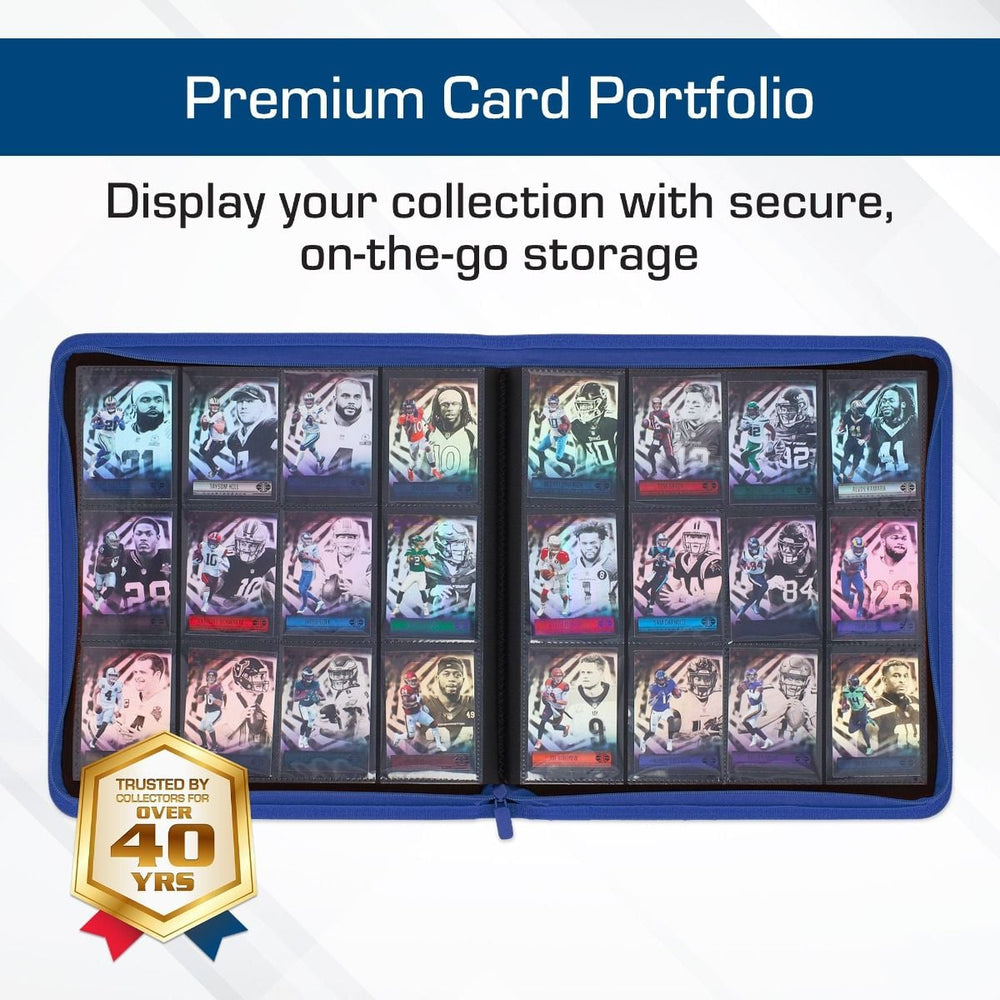 BCW: Zipper Folio 12-Pocket - LX - Blue