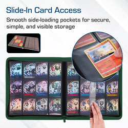BCW: Zipper Folio 12-Pocket - LX - Green