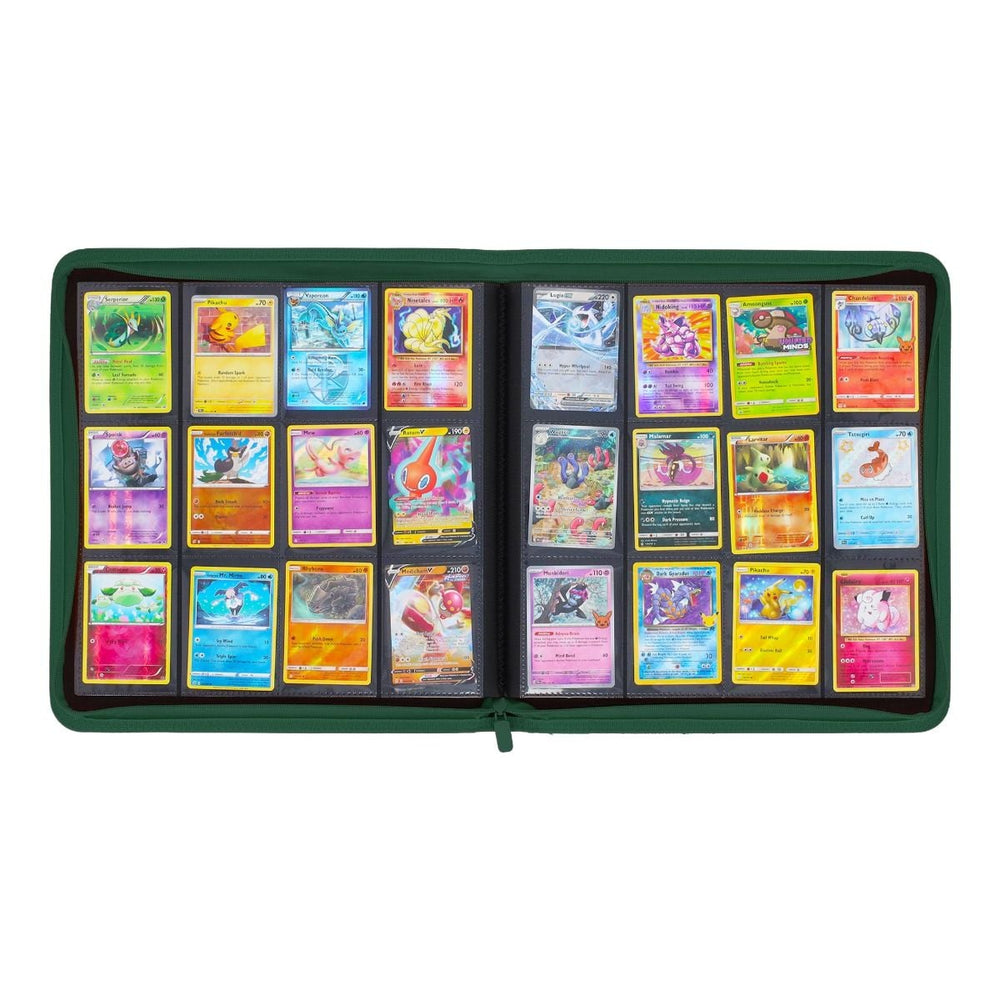 BCW: Zipper Folio 12-Pocket - LX - Green