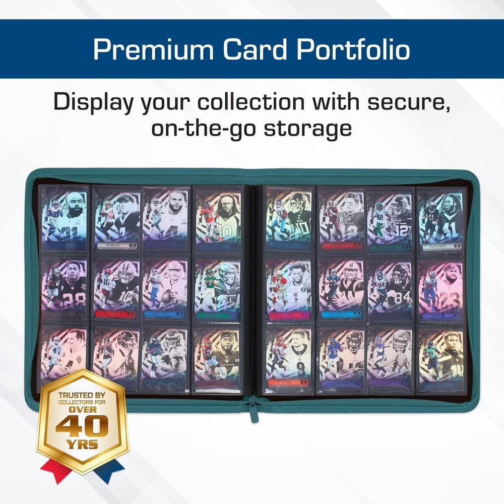 BCW: Zipper Folio 12-Pocket - LX - Teal