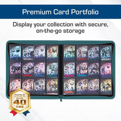 BCW: Zipper Folio 12-Pocket - LX - Teal