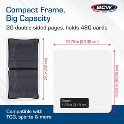BCW: Zipper Folio 12-Pocket - LX - White