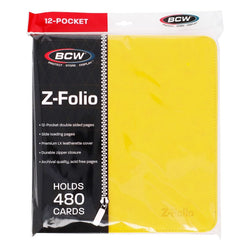 BCW: Zipper Folio 12-Pocket - LX - Yellow