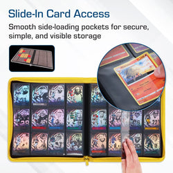 BCW: Zipper Folio 12-Pocket - LX - Yellow