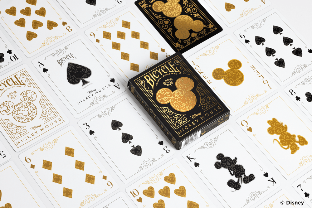 Playing Cards: Bicycle - Mickey Black & Gold