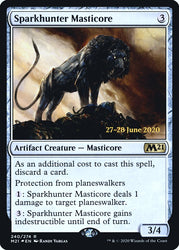 Sparkhunter Masticore [Core Set 2021 Prerelease Promos]