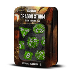 7-Die Set Silicone Dragon Storm: Green Dragon Scales