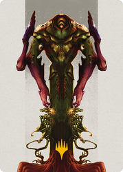 Kozilek, the Broken Reality Art Card (Gold-Stamped Planeswalker Symbol) [Modern Horizons 3 Art Series]