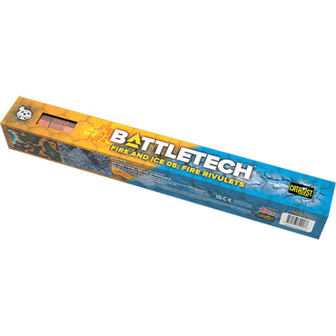 BattleTech: Battle Mat - Fire and Ice 05 (Fire Rivulets)