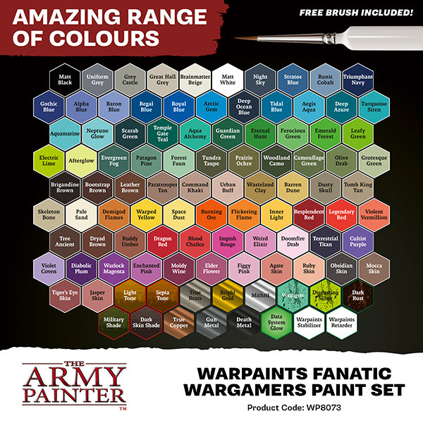 The Army Painter: Fanatic Wargamers Paint Set