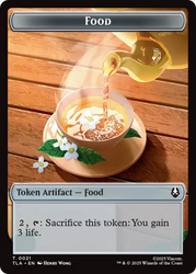 Monk // Food (0021) Double-Sided Token [Avatar: The Last Airbender Tokens]