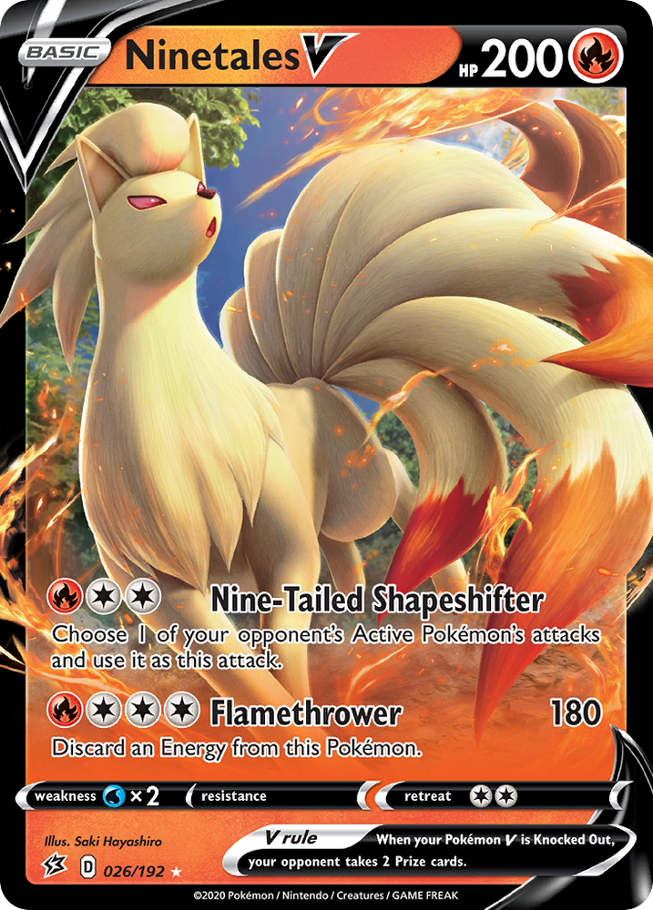 Ninetales V (026/192) [Sword & Shield: Rebel Clash]