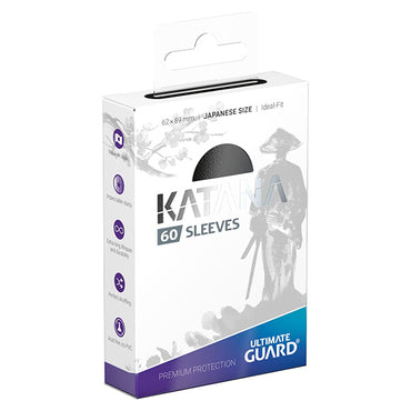 Ultimate Guard: Katana Sleeves - Japanese Black 60-count
