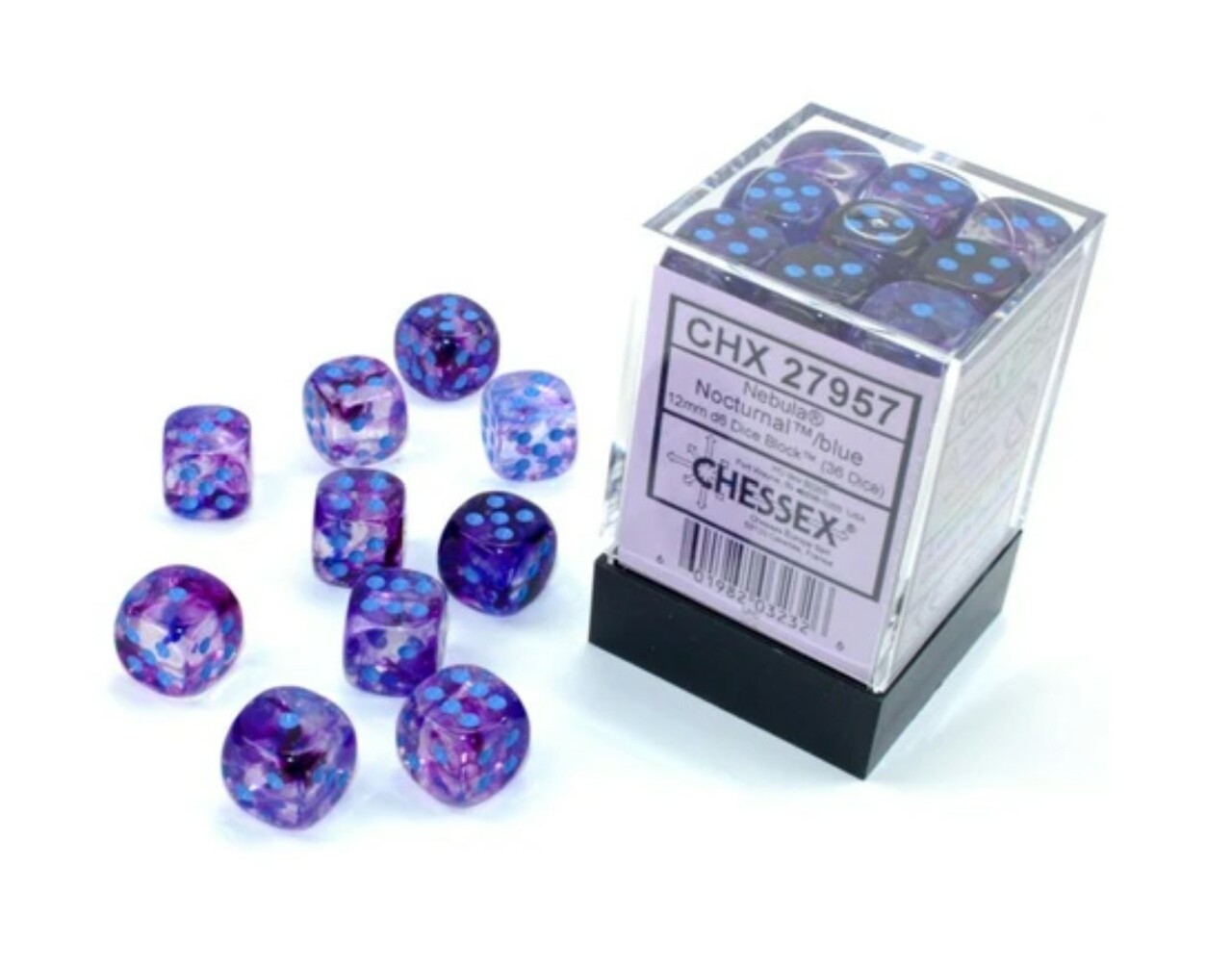 Chessex: Nebula Polyhedral Oceanic/Gold Luminary (CHX 27557)