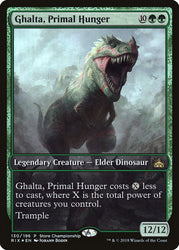 Ghalta, Primal Hunger (Store Championship) (Full Art) [Rivals of Ixalan Promos]