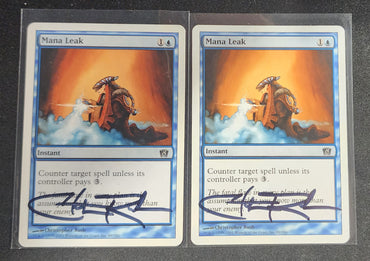 Mana Leak (Signed - Christopher Rush) [Eighth Edition]