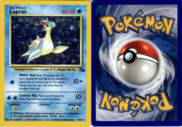 Lapras (10/62) [MISPRINT - Square Corners] [FSL10SQC] [Fossil Unlimited]