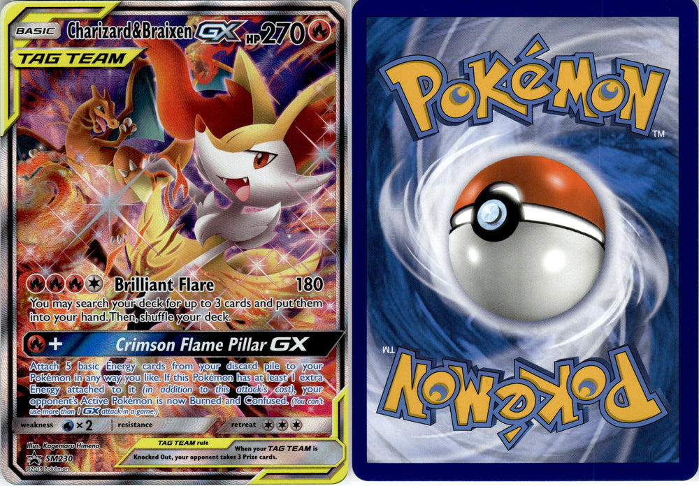 Charizard & Braixen GX (SM230) [PSM230] [Sun & Moon: Black Star Promos]