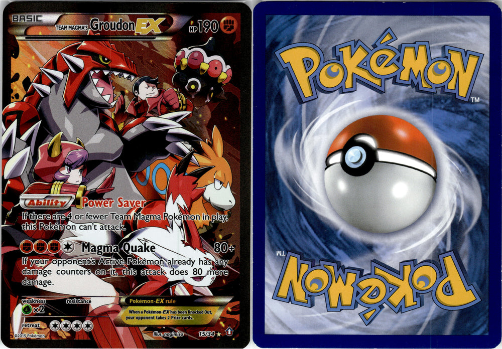 Team Magma's Groudon ex (15/34) [DC15] [XY: Double Crisis]