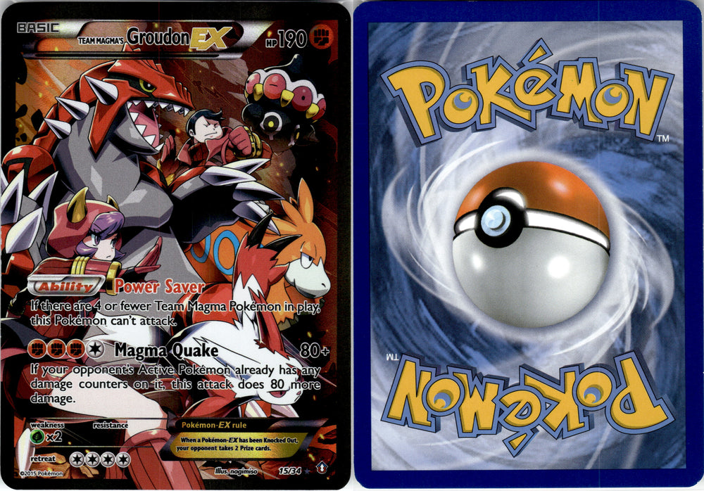 Team Magma's Groudon ex (15/34) [DC15] [XY: Double Crisis]