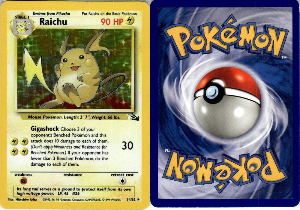 Raichu (14/62) [Fossil Unlimited] (FSL14)