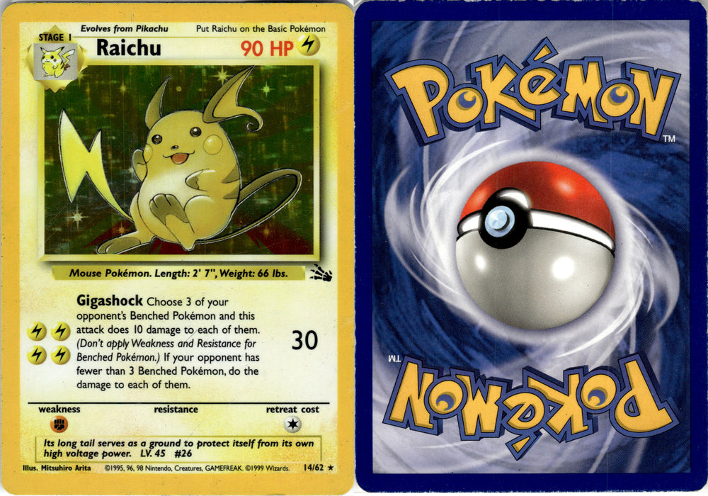 Raichu (14/62) [Fossil Unlimited] (FSL14)