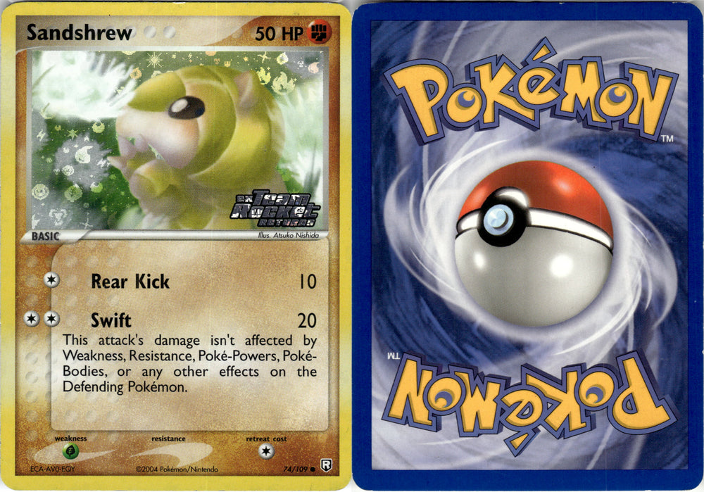 Sandshrew (74/109) (Stamped) [EX: Team Rocket Returns]
