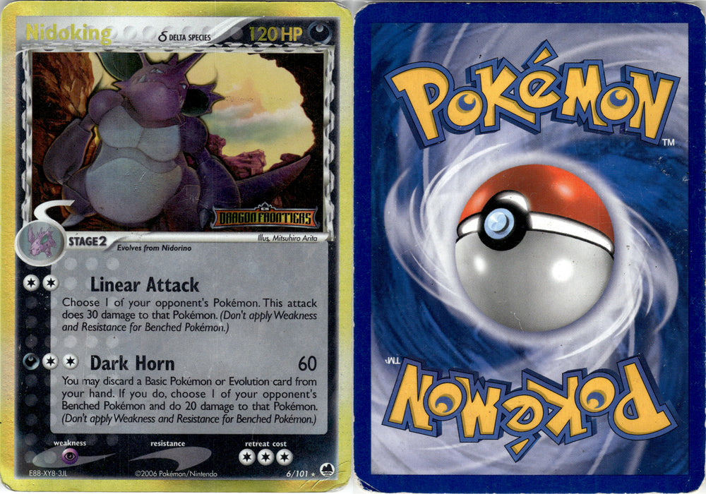 Nidoking (6/101) (Delta Species) (Stamped) [EX: Dragon Frontiers] (EXDF6)