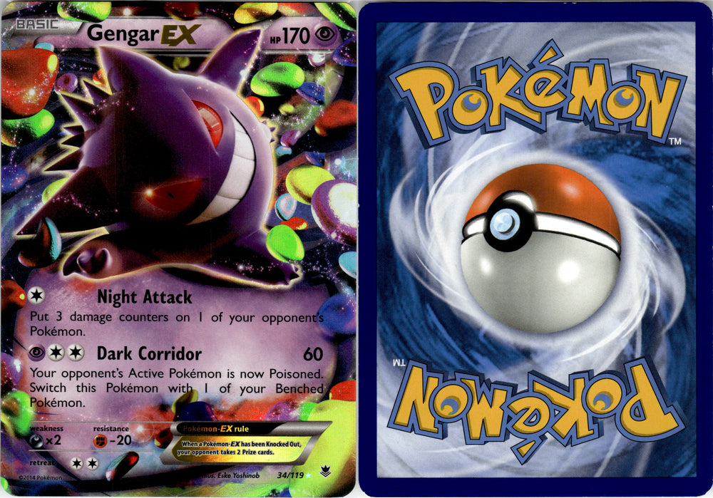 Gengar EX (34/119) [XY: Phantom Forces] (XYPF34)