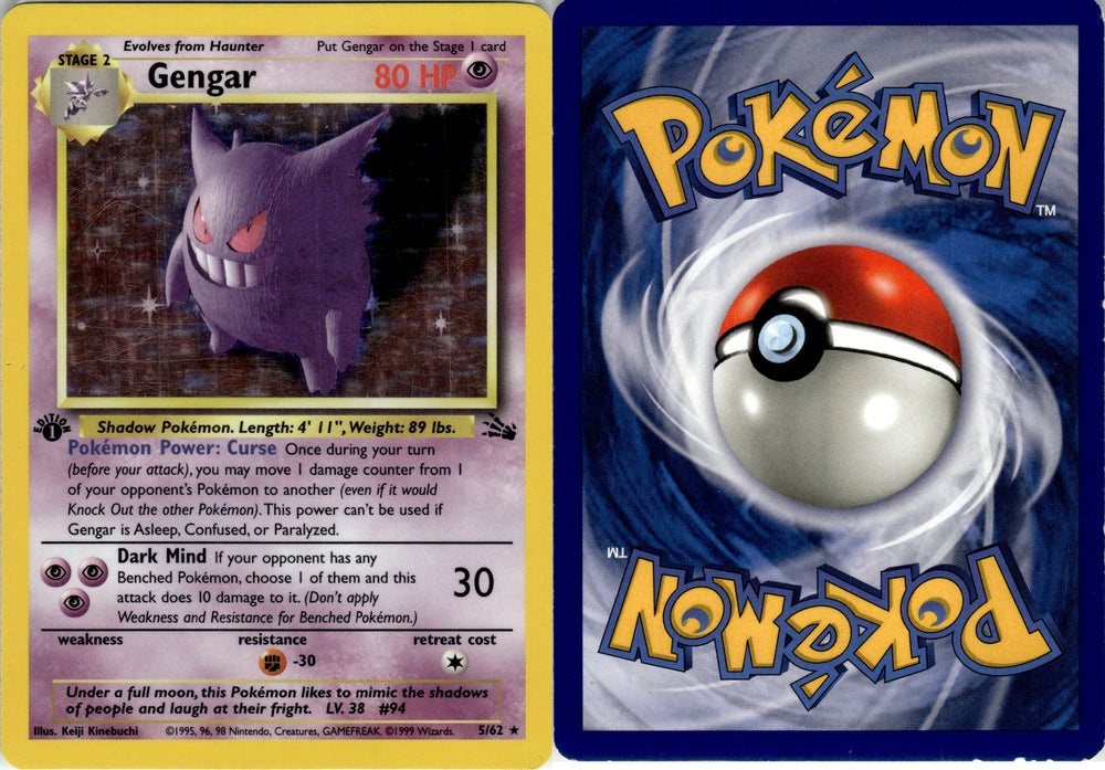 Gengar (5/62) [Fossil 1st Edition] (FS1ST5)