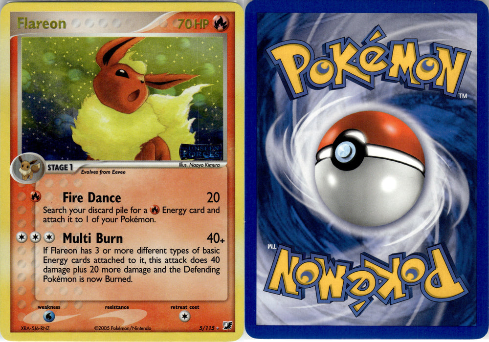 Flareon (5/115) (Stamped) [EX: Unseen Forces] (UF5RH)