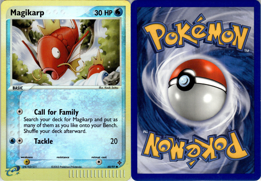 Magikarp (60/97) (Reverse Holo) [EXD60R] [EX: Dragon]