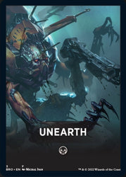 Unearth Theme Card [The Brothers' War Tokens]