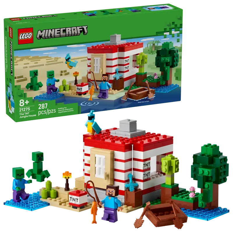 Lego: Minecraft - The TNT Jungle House