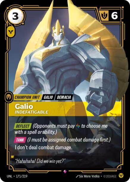 Galio, Indefatigable (171/219) [Unleashed]