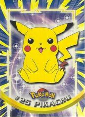 Pikachu (25) (Black Logo) [Topps Pokemon]