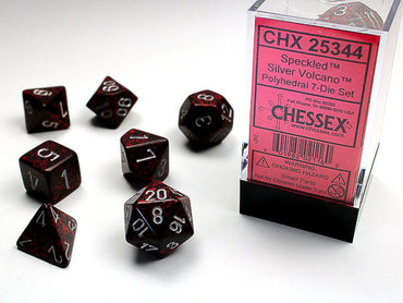 Chessex: Speckled Polyhedral Silver Volcano (CHX 25344)