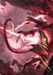 Thundering Rebuke Art Card (Gold-Stamped Signature) [Zendikar Rising Art Series]