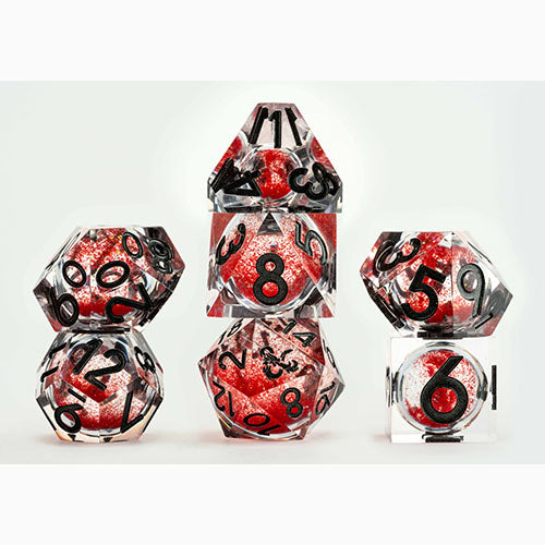 Fanroll: D&D Liquid Core Dice Set (7pcs) - Dragon's Breath