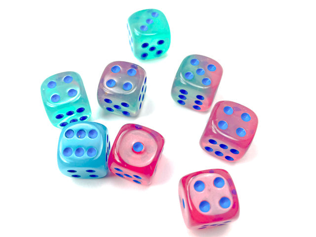 Chessex: Gemini Gel Green-Pink/Blue Luminary (CHX 26864)