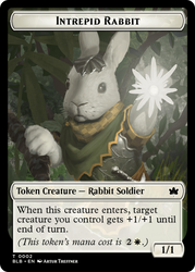 Intrepid Rabbit Token [Bloomburrow Tokens]