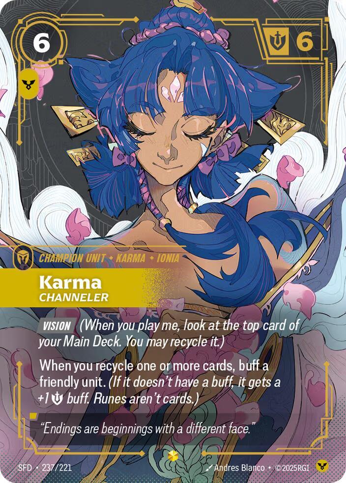 Karma, Channeler (Overnumbered) (237/221) [Spiritforged]