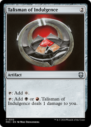 Talisman of Indulgence [Modern Horizons 3 Commander]