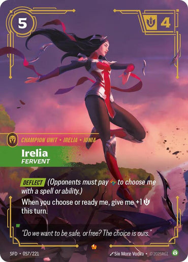 Irelia, Fervent (057/221) [Spiritforged]