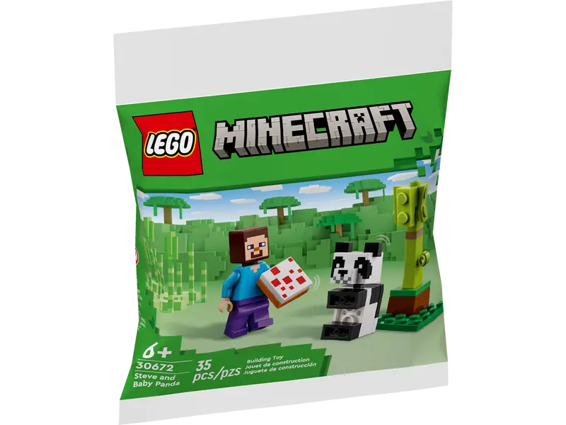 Lego: Minecraft - Steve and Baby Panda